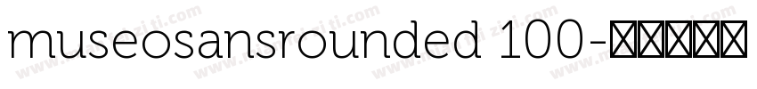 museosansrounded 100字体转换